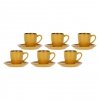 ROSE&TULIPANI CONCERTO OCRA Zestaw 6 filiżanek do espresso 90 ml